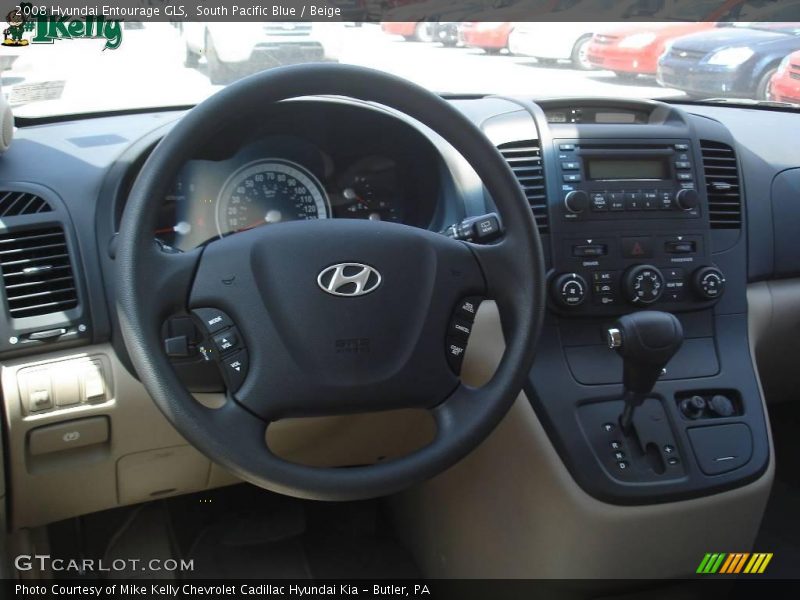 South Pacific Blue / Beige 2008 Hyundai Entourage GLS