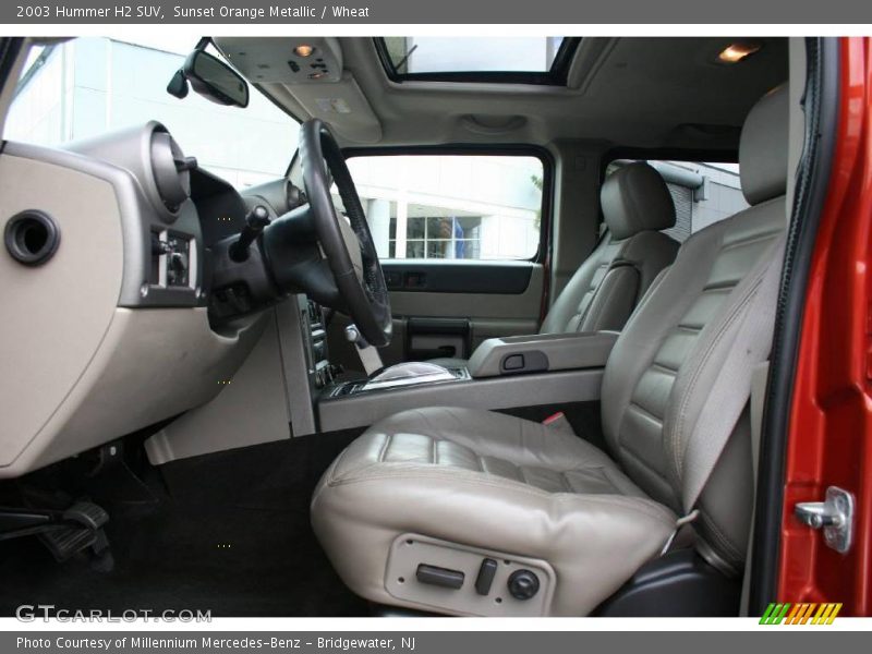 Sunset Orange Metallic / Wheat 2003 Hummer H2 SUV