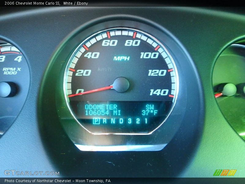 White / Ebony 2006 Chevrolet Monte Carlo SS