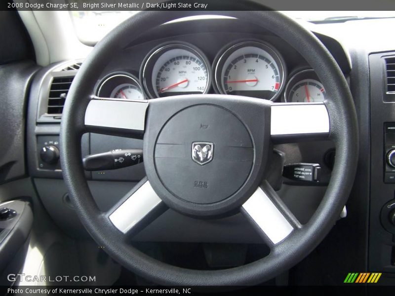 Bright Silver Metallic / Dark/Light Slate Gray 2008 Dodge Charger SE