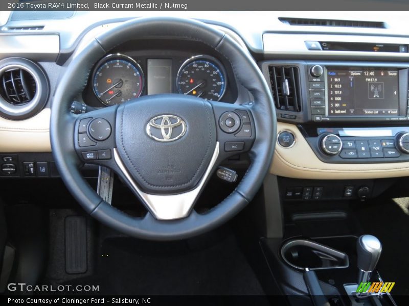 Black Currant Metallic / Nutmeg 2016 Toyota RAV4 Limited