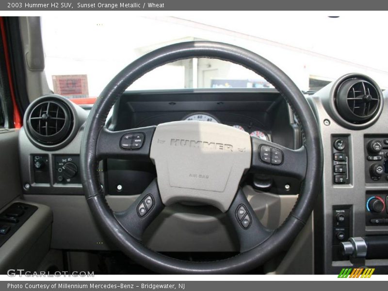 Sunset Orange Metallic / Wheat 2003 Hummer H2 SUV