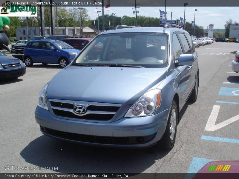 South Pacific Blue / Beige 2008 Hyundai Entourage GLS