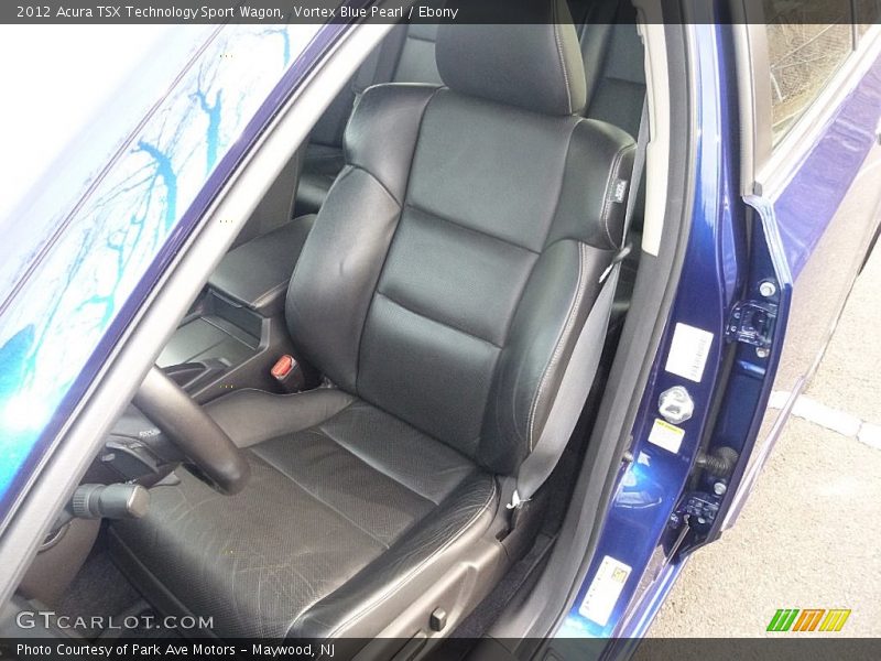 Vortex Blue Pearl / Ebony 2012 Acura TSX Technology Sport Wagon