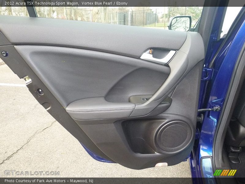 Vortex Blue Pearl / Ebony 2012 Acura TSX Technology Sport Wagon