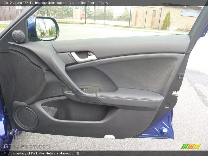 Vortex Blue Pearl / Ebony 2012 Acura TSX Technology Sport Wagon