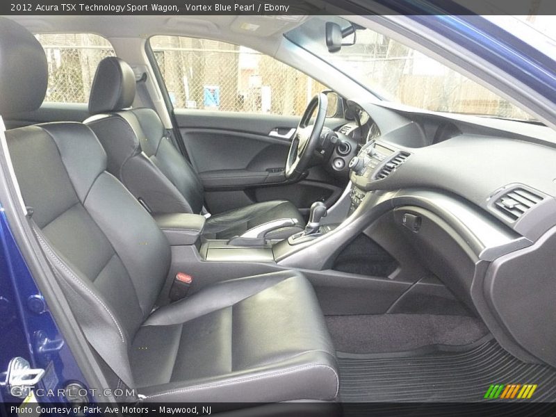 Vortex Blue Pearl / Ebony 2012 Acura TSX Technology Sport Wagon