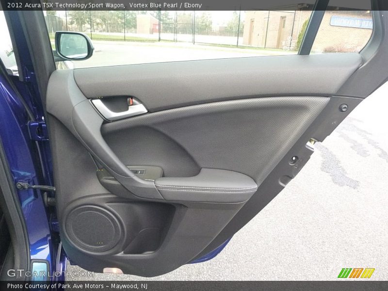 Vortex Blue Pearl / Ebony 2012 Acura TSX Technology Sport Wagon