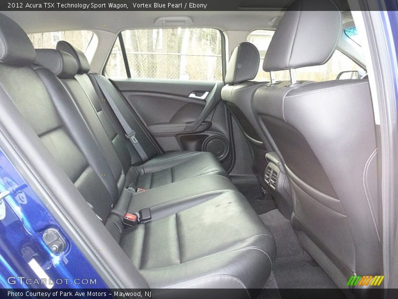 Vortex Blue Pearl / Ebony 2012 Acura TSX Technology Sport Wagon