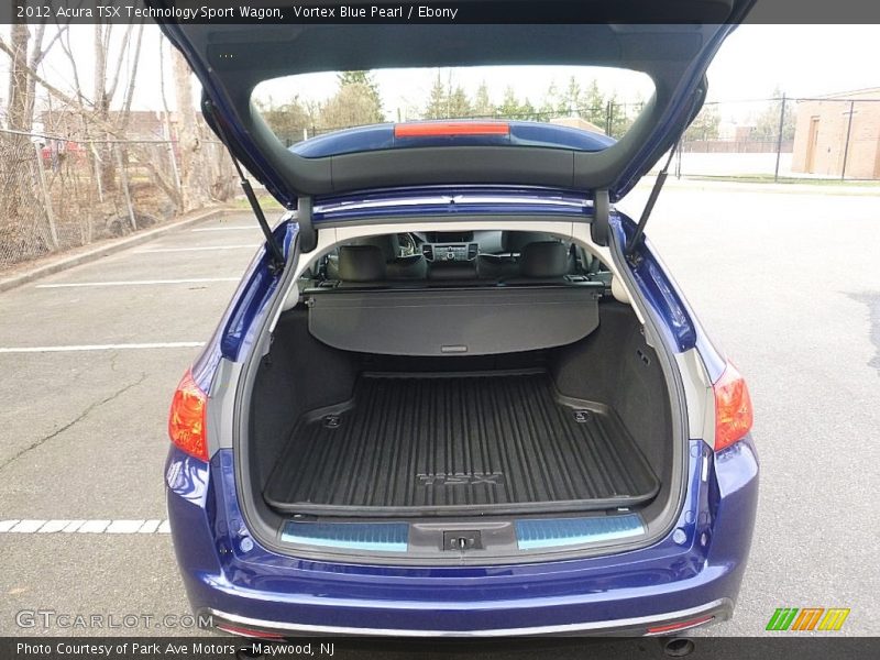 Vortex Blue Pearl / Ebony 2012 Acura TSX Technology Sport Wagon