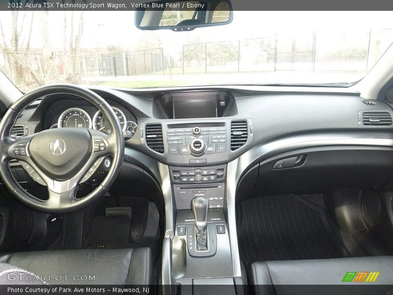 Vortex Blue Pearl / Ebony 2012 Acura TSX Technology Sport Wagon