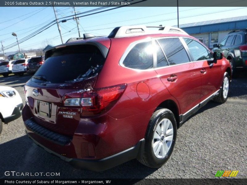 Venetian Red Pearl / Slate Black 2016 Subaru Outback 2.5i Premium