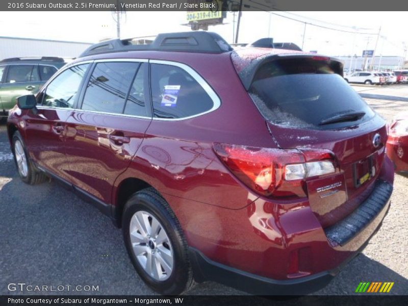 Venetian Red Pearl / Slate Black 2016 Subaru Outback 2.5i Premium