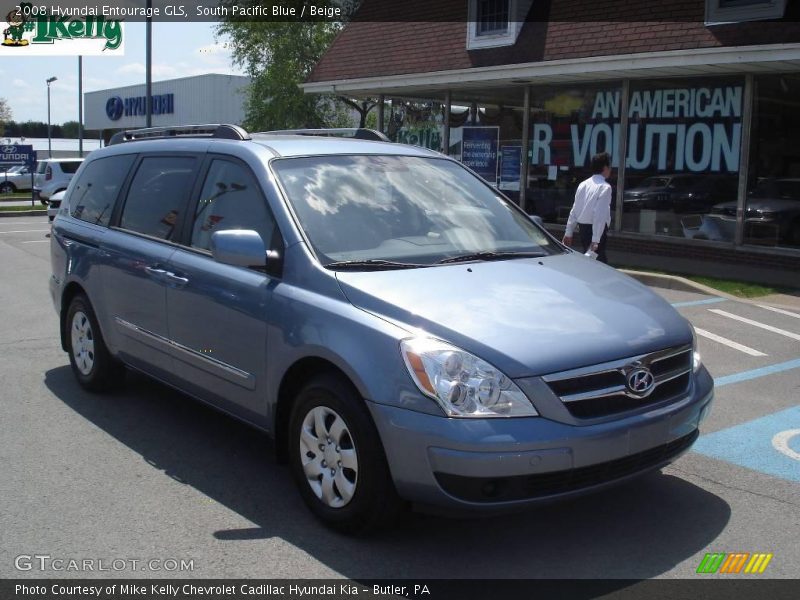 South Pacific Blue / Beige 2008 Hyundai Entourage GLS