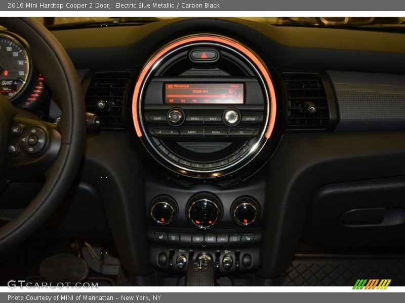 Electric Blue Metallic / Carbon Black 2016 Mini Hardtop Cooper 2 Door