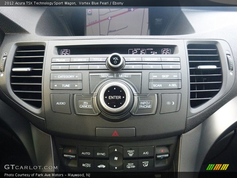 Vortex Blue Pearl / Ebony 2012 Acura TSX Technology Sport Wagon