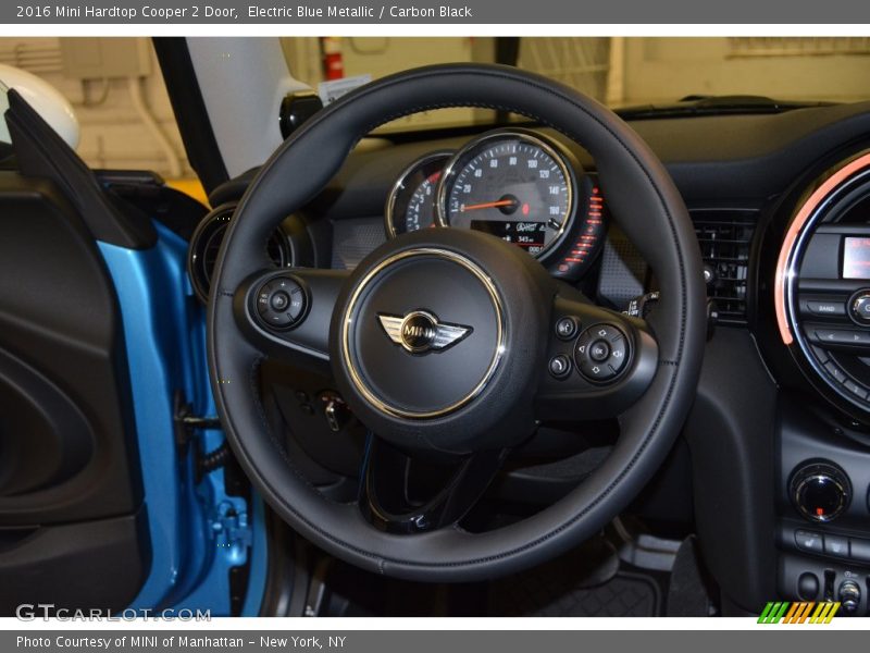 Electric Blue Metallic / Carbon Black 2016 Mini Hardtop Cooper 2 Door