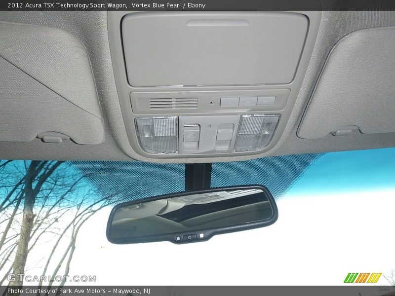 Vortex Blue Pearl / Ebony 2012 Acura TSX Technology Sport Wagon