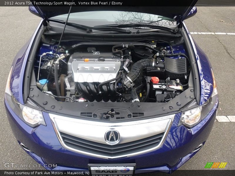 Vortex Blue Pearl / Ebony 2012 Acura TSX Technology Sport Wagon
