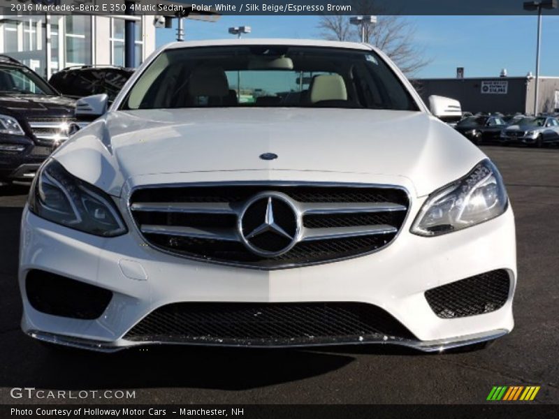 Polar White / Silk Beige/Espresso Brown 2016 Mercedes-Benz E 350 4Matic Sedan