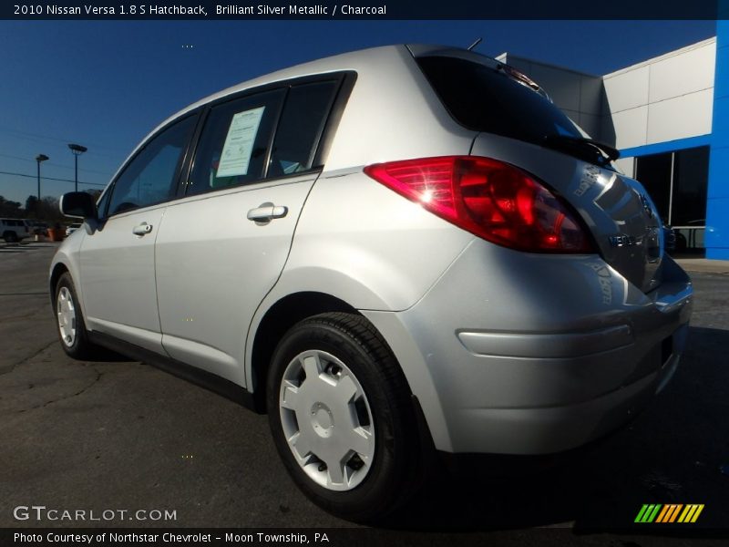 Brilliant Silver Metallic / Charcoal 2010 Nissan Versa 1.8 S Hatchback