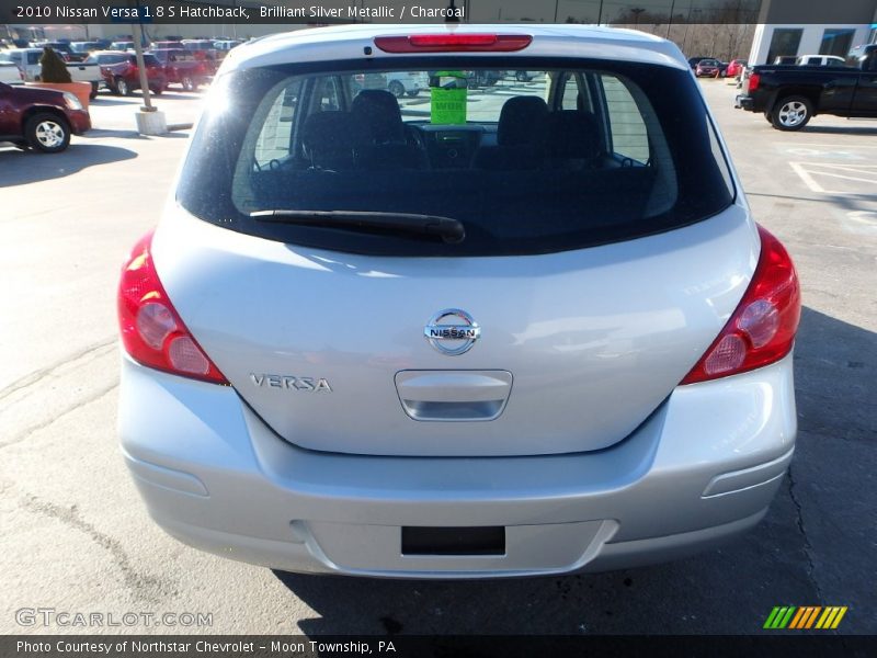 Brilliant Silver Metallic / Charcoal 2010 Nissan Versa 1.8 S Hatchback