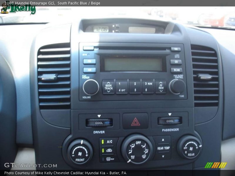 South Pacific Blue / Beige 2008 Hyundai Entourage GLS