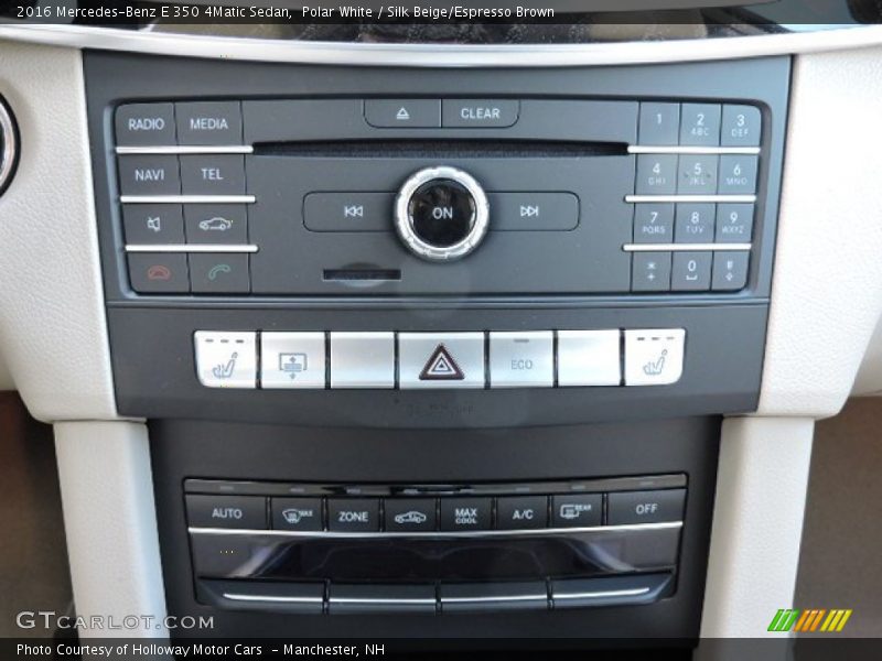 Polar White / Silk Beige/Espresso Brown 2016 Mercedes-Benz E 350 4Matic Sedan