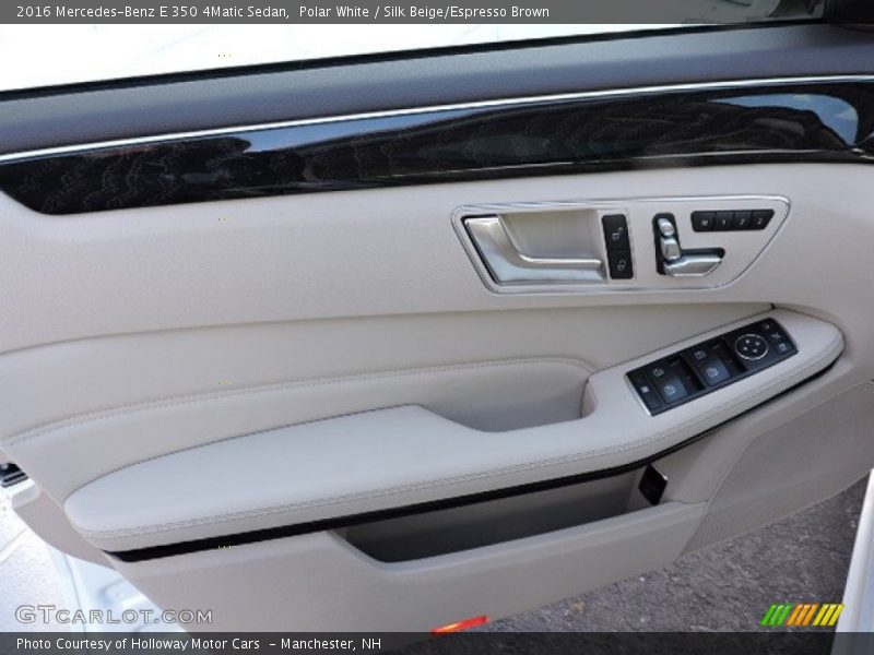 Polar White / Silk Beige/Espresso Brown 2016 Mercedes-Benz E 350 4Matic Sedan