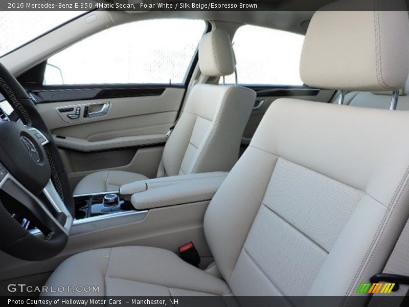 Polar White / Silk Beige/Espresso Brown 2016 Mercedes-Benz E 350 4Matic Sedan