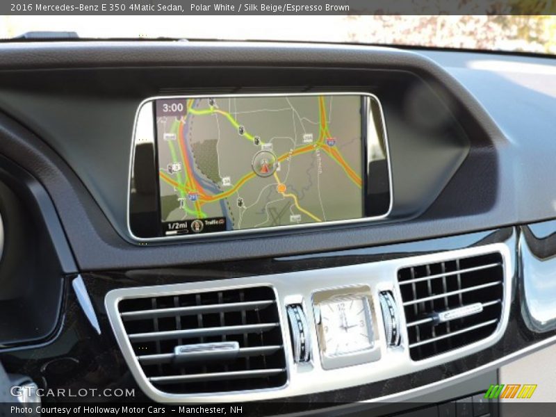 Polar White / Silk Beige/Espresso Brown 2016 Mercedes-Benz E 350 4Matic Sedan
