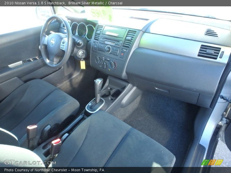 Brilliant Silver Metallic / Charcoal 2010 Nissan Versa 1.8 S Hatchback