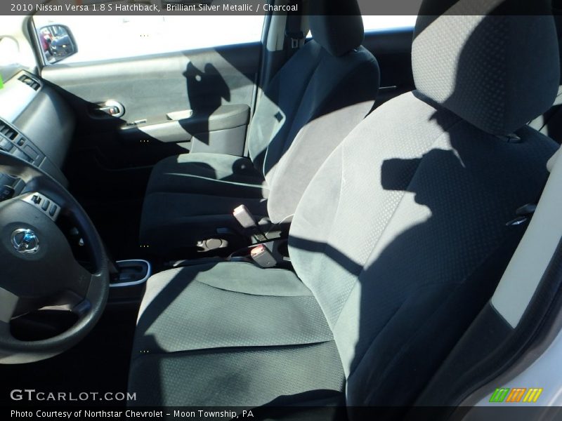 Brilliant Silver Metallic / Charcoal 2010 Nissan Versa 1.8 S Hatchback