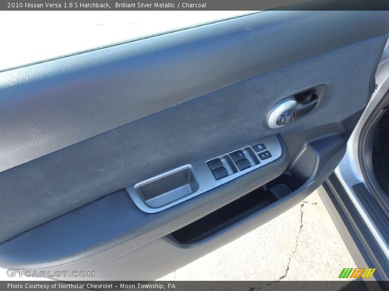 Brilliant Silver Metallic / Charcoal 2010 Nissan Versa 1.8 S Hatchback