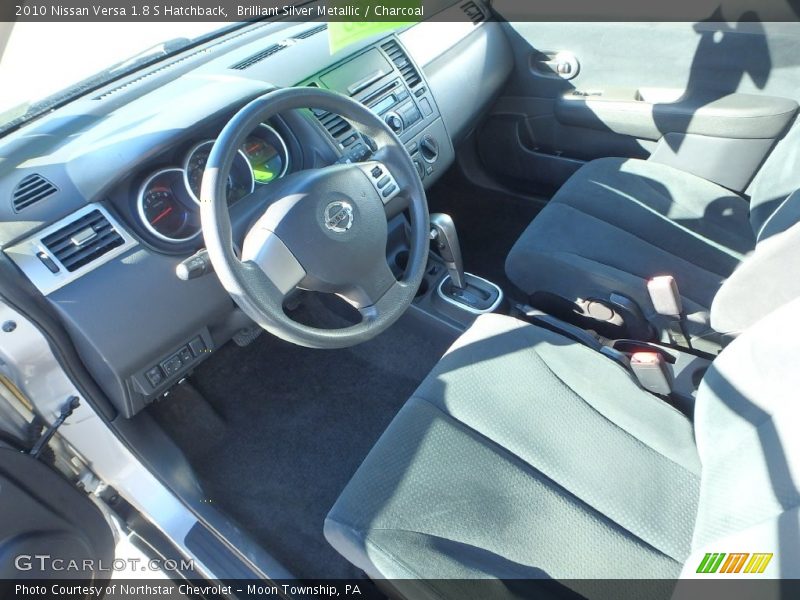 Brilliant Silver Metallic / Charcoal 2010 Nissan Versa 1.8 S Hatchback