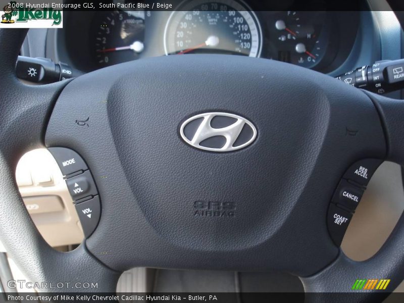 South Pacific Blue / Beige 2008 Hyundai Entourage GLS