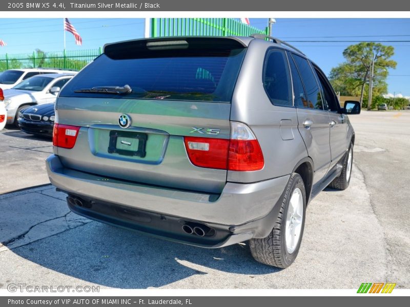 Titanium Silver Metallic / Black 2005 BMW X5 4.4i