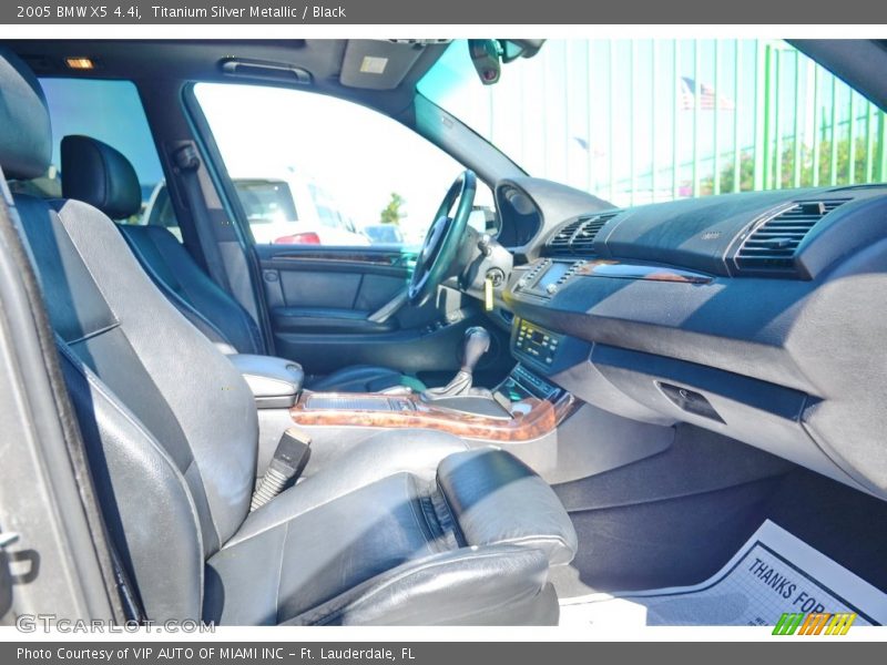 Titanium Silver Metallic / Black 2005 BMW X5 4.4i