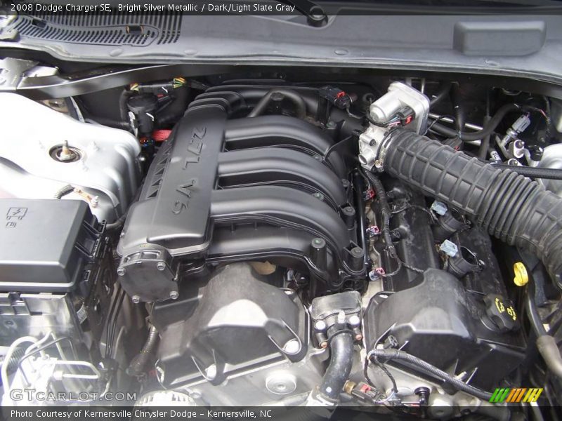 Bright Silver Metallic / Dark/Light Slate Gray 2008 Dodge Charger SE