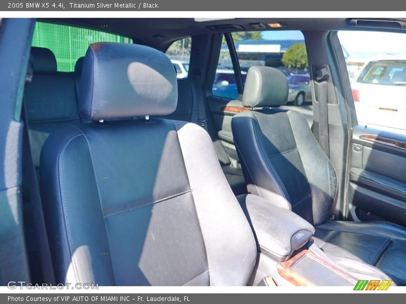 Titanium Silver Metallic / Black 2005 BMW X5 4.4i