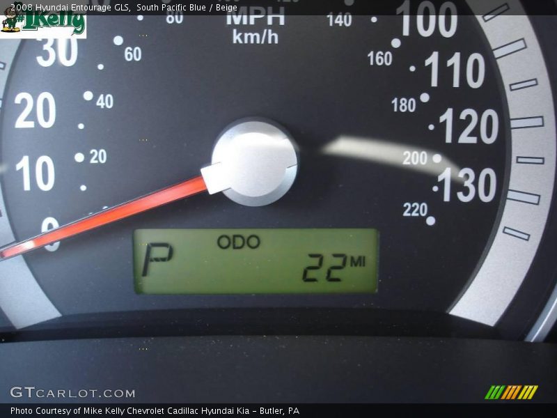 South Pacific Blue / Beige 2008 Hyundai Entourage GLS