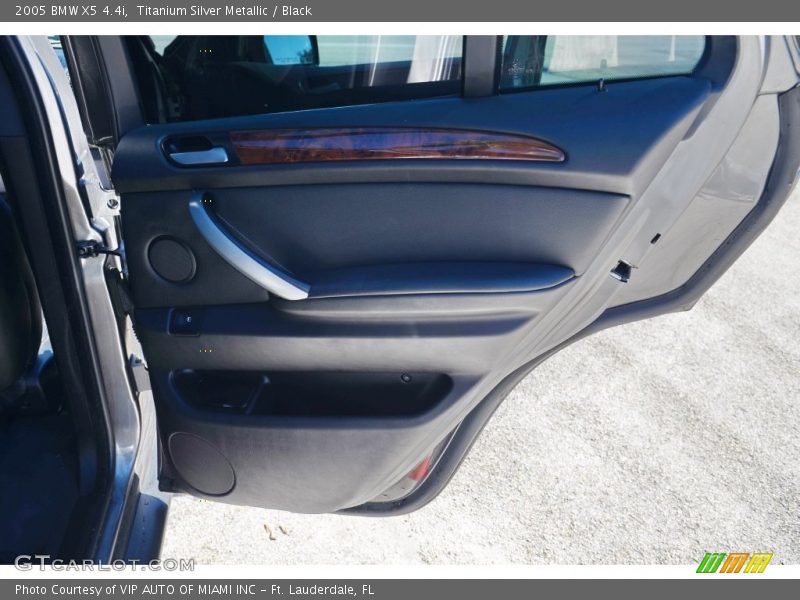 Titanium Silver Metallic / Black 2005 BMW X5 4.4i