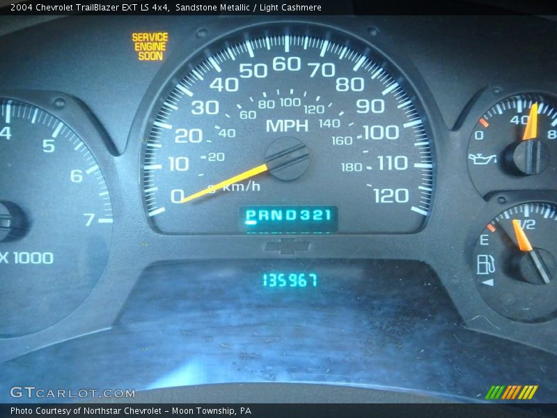 Sandstone Metallic / Light Cashmere 2004 Chevrolet TrailBlazer EXT LS 4x4