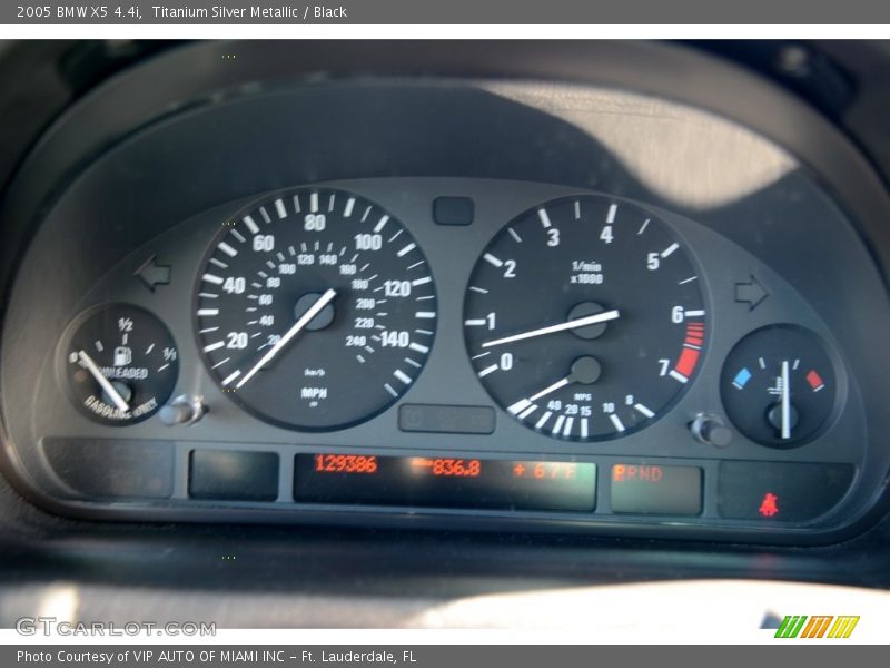 Titanium Silver Metallic / Black 2005 BMW X5 4.4i