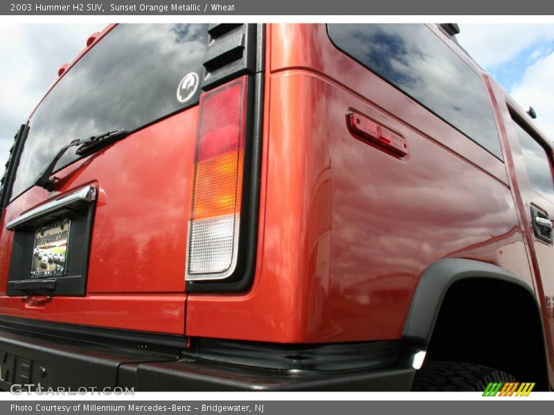 Sunset Orange Metallic / Wheat 2003 Hummer H2 SUV