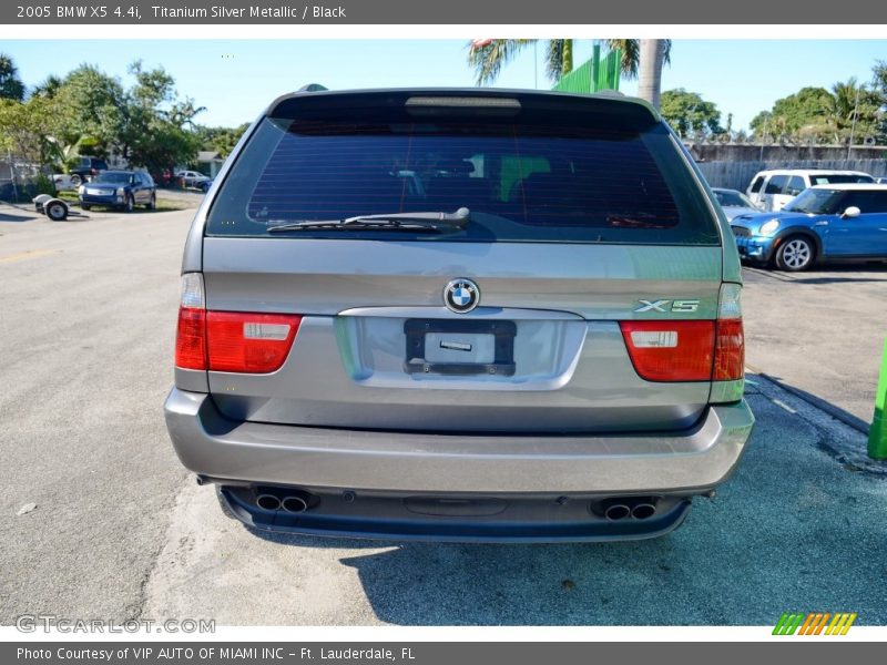 Titanium Silver Metallic / Black 2005 BMW X5 4.4i