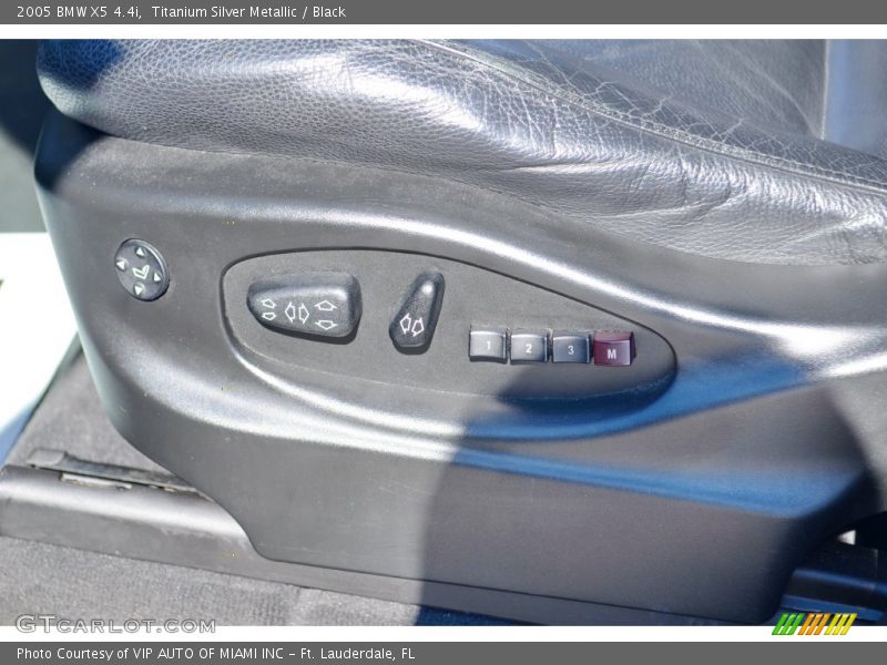 Titanium Silver Metallic / Black 2005 BMW X5 4.4i