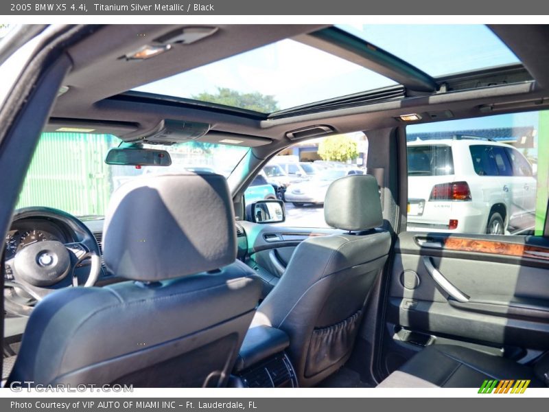 Titanium Silver Metallic / Black 2005 BMW X5 4.4i