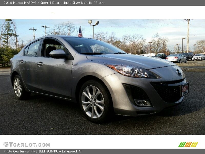 Liquid Silver Metallic / Black 2010 Mazda MAZDA3 s Sport 4 Door