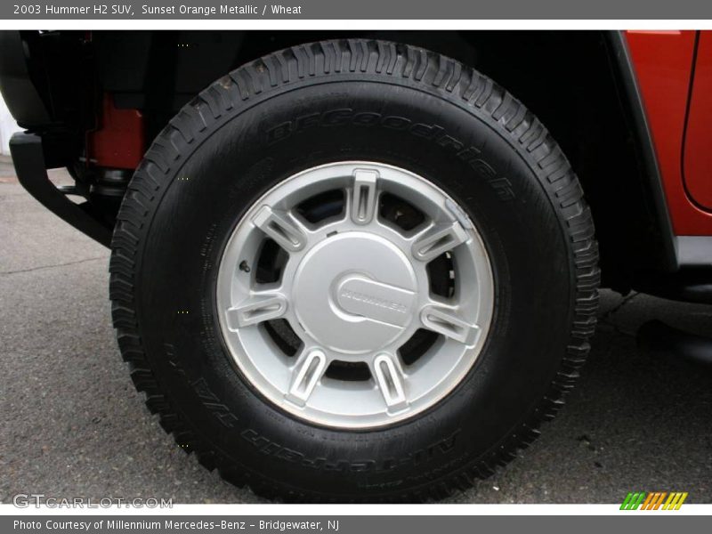 Sunset Orange Metallic / Wheat 2003 Hummer H2 SUV
